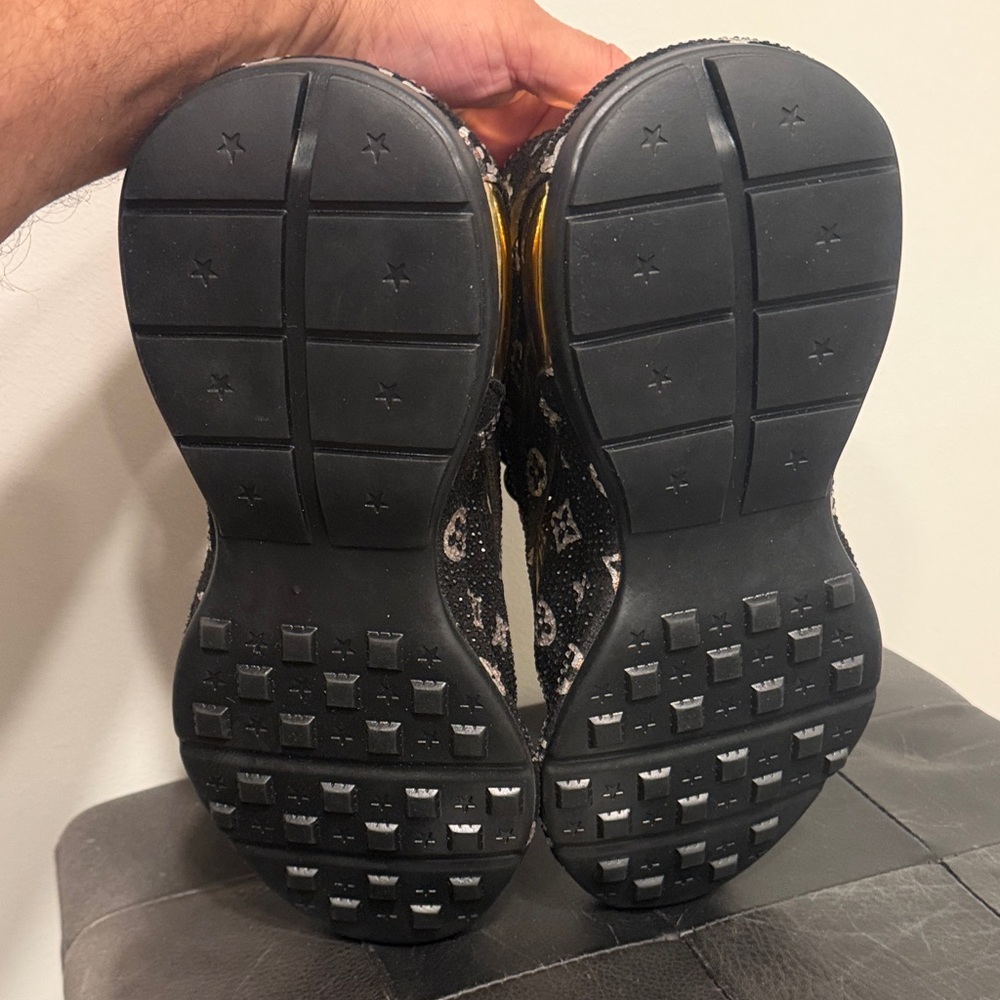 Monogram Silver/Black Patterned High-Top Sneakers… - image 6